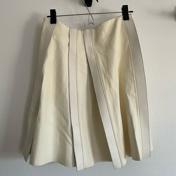 Proenza Schouler White leather skirt 100% lamb skin - Picture 2 of 8